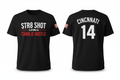 STR8 SHOT - Charlie Hustle T (Black) - STR8 SHOT CLOTHING COMPANY