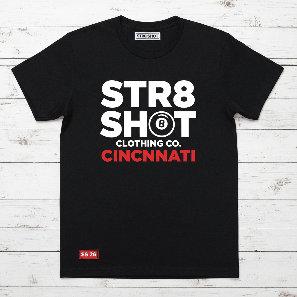 STR8 SHOT - Cincinnati LOGO - STR8 SHOT CLOTHING COMPANY