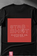STR8 SHOT - Clothing Co. Red Square Tee - STR8 SHOT CLOTHING COMPANY