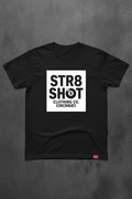 STR8 SHOT - Clothing Co. White Square Solid Tee - STR8 SHOT CLOTHING COMPANY