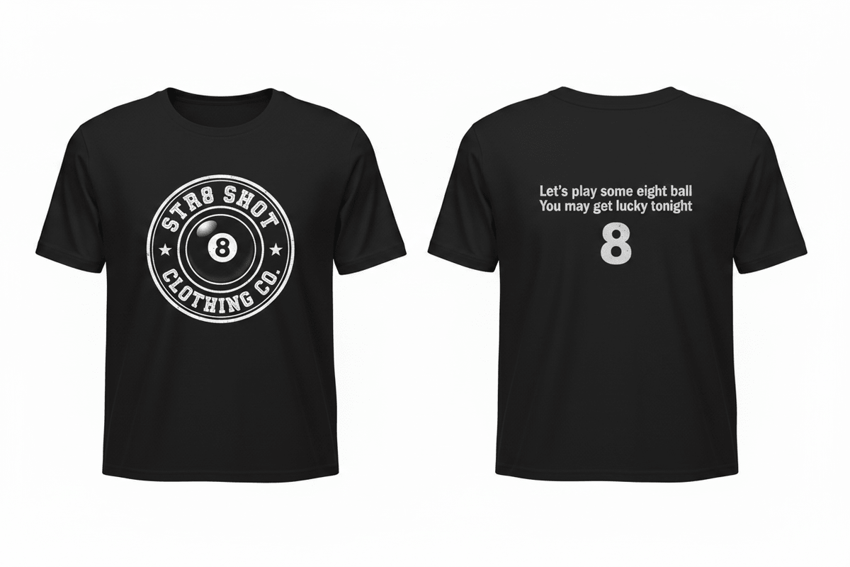 STR8 SHOT - Eight Ball Tee - STR8 SHOT CLOTHING COMPANY