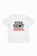 STR8 SHOT - SS Nati T (White) - STR8 SHOT CLOTHING COMPANY