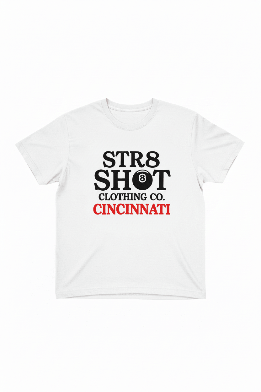STR8 SHOT - SS Nati T (White) - STR8 SHOT CLOTHING COMPANY