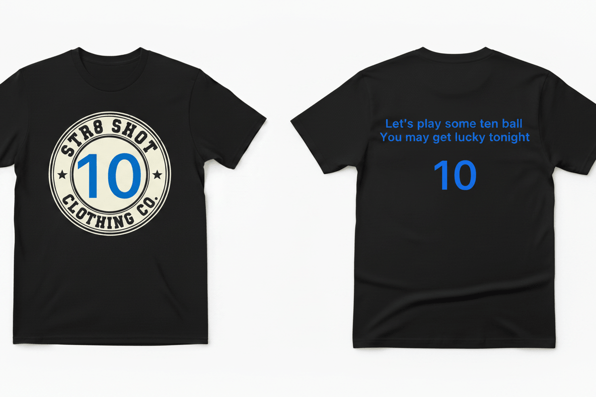 STR8 SHOT - Ten Ball Tee - STR8 SHOT CLOTHING COMPANY